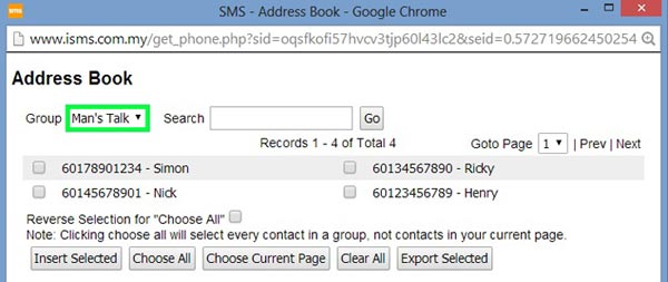 Bulk SMS Group Messaging