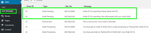 Configure Order Status WordPress iSMS E-Commerce philippines
