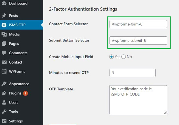 Configure WordPress iSMS Authenticator Plugin Philippines