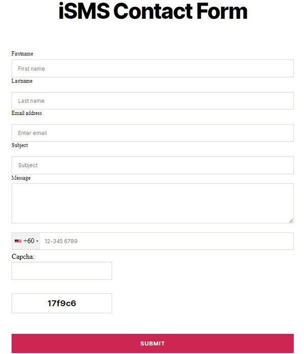 Configure WordPress iSMS Contact Form Plugin Philippines