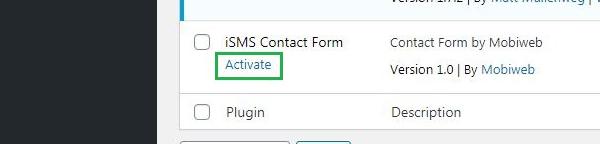 Install WordPress iSMS Contact Form Plugin Philippines